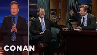 Conan Says Thank You To David Letterman  CONAN on TBS [upl. by Hpsoj]