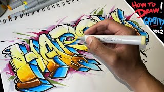 HOW TO DRAW GRAFFITI FOR BEGINNERS 2021  BASICS [upl. by Azarria674]