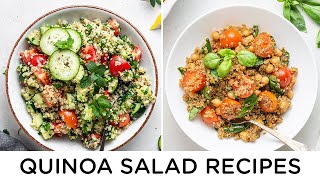 EASY QUINOA SALAD RECIPES ‣‣ great for beginners [upl. by Ramsdell265]