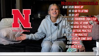 Day In The Life Nicklin Hames I Nebraska Volleyball [upl. by Licha99]