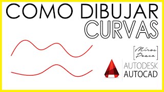 AUTOCAD  Como dibujar con CURVAS con COMANDO SPLINE [upl. by Khichabia36]