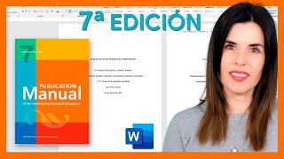 🟠 PORTADA APA 7ma séptima edición en Word  última edición [upl. by Ueihttam]