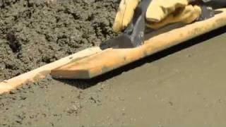 How to Pour and Finish Concrete [upl. by Nahtanohj]