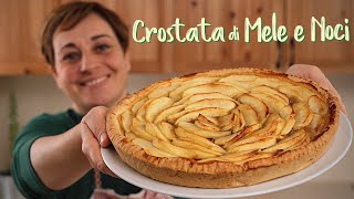 CROSTATA DI MELE E NOCI Ricetta Facile Senza Burro  Fatto in Casa da Benedetta [upl. by Hsetih305]