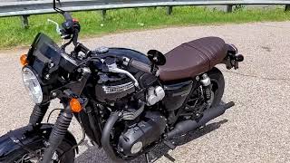 2022 Triumph Bonneville T120 Black Initial impressions [upl. by Nylla]