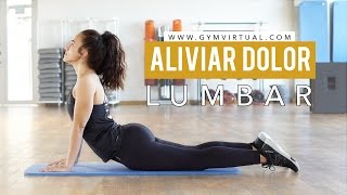 Aliviar dolor lumbar  6 estiramientos muy efectivos [upl. by Leahcym]