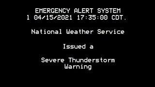 Severe Thunderstorm Warning in Austin TX [upl. by Nolram]