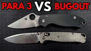 Spyderco Para 3 VS Benchmade Bugout  Which Is REALLY Better [upl. by Starlin]