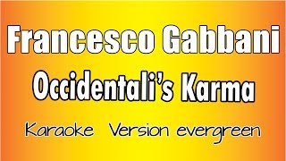 Francesco Gabbani  Occidentalis Karma Versione Karaoke Academy Italia [upl. by Brigida]