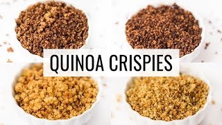 HOW TO MAKE QUINOA CRISPIES  4 different ways [upl. by Atirhs]