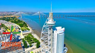 Lisbon aerial view 🏙️ Lisboa vista do céu  4K Ultra HD [upl. by Ebenezer861]