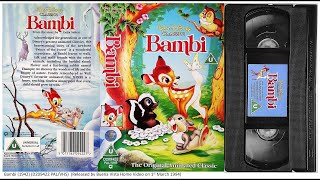 Bambi 1st March 1994 UK VHS [upl. by Carlick593]