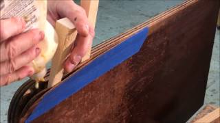 RESTORATION REPAIR  MAHOGANY VENEERED CARD TABLE PART 1 2 [upl. by Nilknarf]