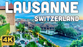 Lausanne Switzerland🇨🇭 4K Walking Tour [upl. by Fagen331]