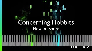 Concerning Hobbits Lord of the Rings  Piano Tutorial [upl. by Mafalda]