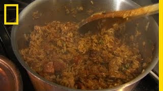 John Besh New Orleans Best Jambalaya  National Geographic [upl. by Intruok]