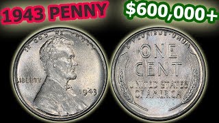 Top 10 Valuable 1943 Pennies  Errors amp Values Complete Guide [upl. by Yekcim]