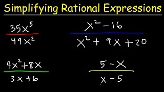 Simplifying Rational Expressions [upl. by Ennaeus]