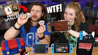 My Girlfriend amp I Buy WEIRD Nintendo Switch Accessories [upl. by Bruni34]