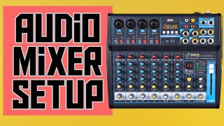 Bluetooth Mixer Setup and Tutorial  How to Use an Audio Mixer [upl. by Emmet354]