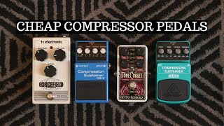 CHEAP COMPRESSOR PEDALS SHOOTOUT [upl. by Aneeles]