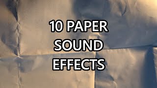 10 Paper Sound Effects  BONUS  ROYALTY FREE [upl. by Tnomed691]