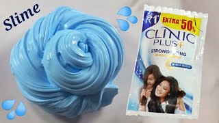 how to make slime with clinic plus shampoo  slime with clinic plus shampoo does it works no glue [upl. by Euhsoj288]