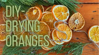 How to Dry Orange Slices  DIY Holiday Decor  PepperHarrow Farm [upl. by Kentigera320]