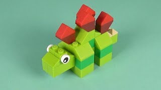 LEGO Dinosaur Stegosaurus Building Instructions  LEGO Classic 11002 quotHow Toquot [upl. by Erialcyram]