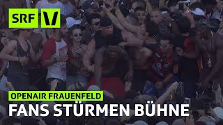 Openair Frauenfeld Fans stürmen Bühne bei Desiigner  Festivalsommer 2017  SRF Virus [upl. by Reizarf]