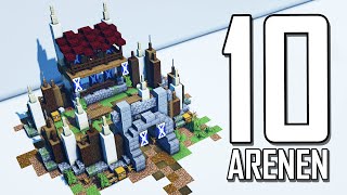 10 Arenen in Minecraft 🔟 Minecraft Arena bauen deutsch [upl. by Wilscam]