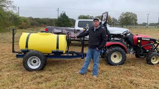 AG Spray TR300E  300 Gallon Boomless Sprayer [upl. by Sonitnatsnok]