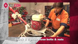 Allcon Equipment Service Part 1 Preventative Maintenance Trowel Machine [upl. by Wiebmer]