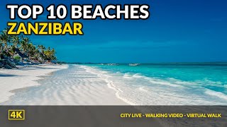 Zanzibar Best Beaches Tanzania Drone 4K [upl. by Espy852]