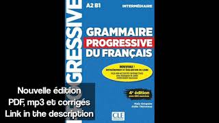 Grammaire Progressive du français A2 B1 Best book for learning French Selflearning [upl. by Ybot]