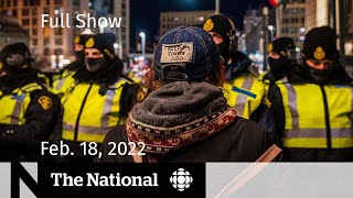 CBC News The National  Police move in to end Ottawa protest [upl. by Leena523]