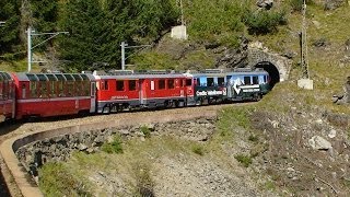 Bernina Express  Part 1  Pontresina to Tirano [upl. by Aderb226]