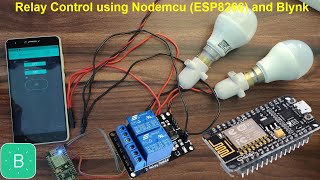 Home Automation using Nodemcu and Blynk app  Blynk Nodemcu ESP8266 relay Control [upl. by Day]