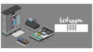 • Habbo Decor  Bedroom Details [upl. by Sherard]