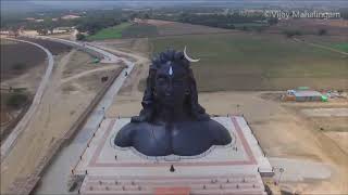 AdiYogi Isha Foundation  Aerial View Coimbatore Tamilnadu [upl. by Callida]