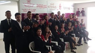 Devenir hotesse de lairsteward au Maroc  Cabin Crew students in Morocco [upl. by Marpet]