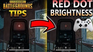 PUBG Tips How to Change the Red Dot Brightness on ANY Sight [upl. by Sucram]