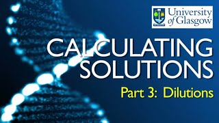 Preparing Solutions  Part 3 Dilutions from stock solutions [upl. by Nasaj]