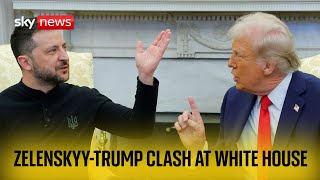 Trump and Zelenskyy clash in Washington [upl. by Annitsirhc]