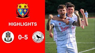 Caerleon 05 Cwmbrân Town  Gwent FA Senior cup  Quarter final highlights [upl. by Berey233]