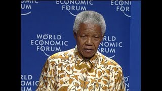 Davos 1999  Nelson Mandela [upl. by Ahseia529]