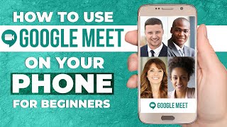 HOW TO USE GOOGLE MEET MOBILE APP  Step By Step Tutorial For Beginners ANDROID amp IOS [upl. by Grizel975]