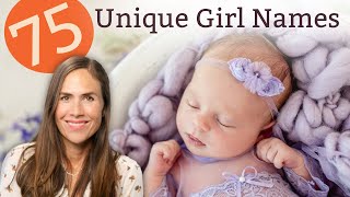 75 UNIQUE BABY GIRL NAMES FOR 2021  Names amp Meanings [upl. by Virginia]