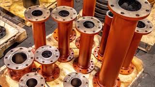 Ductile Iron Flange Fabrication Process [upl. by Eudo]