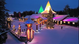 Santa Claus Village home of Father Christmas in Rovaniemi Lapland Finland at the Arctic Circle [upl. by Xuagram]